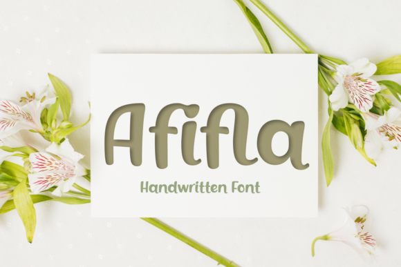 Afifla: A Friendly Handwritten Font That Brings Projects to Life