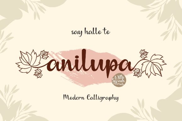 Anilupa: The Handwritten Font That Brings Elegance to Every Creative Project