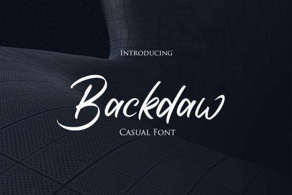 Backdaw: A Handwritten Font With Grace and Motion