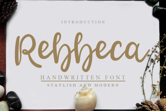Discover the Timeless Charm of Rebbeca: A Flowing Handwritten Font for Elegant Designs