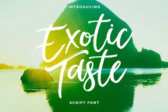 Exotic Taste: A Flowing Handwritten Brush Font