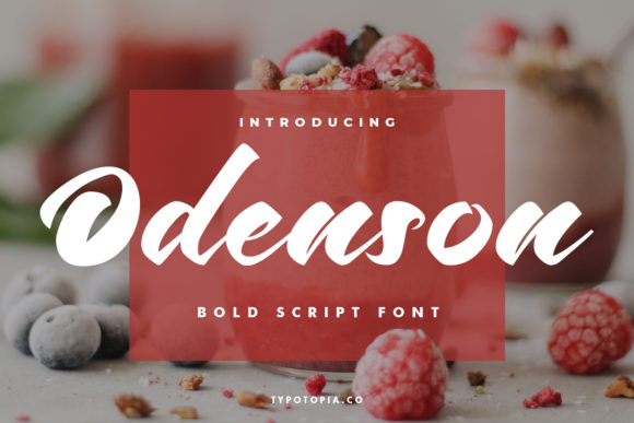 Odenson: A Charming Handwritten Font for Elegant Design