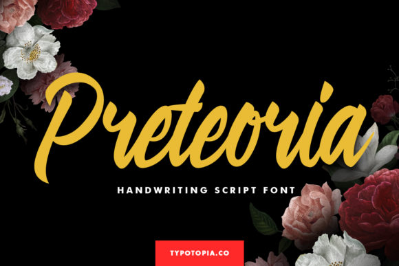Preteoria: The Flowing Handwritten Font for Elegant Design