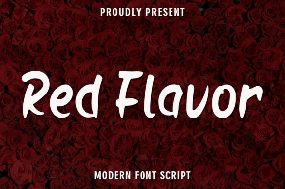 Red Flavor: The Flowing Handwritten Font That Adds Warmth and Impact to Your Designs