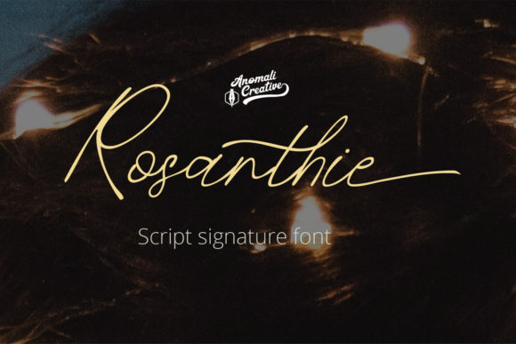 Rosanthie: A Refined Handwritten Font for Modern Design