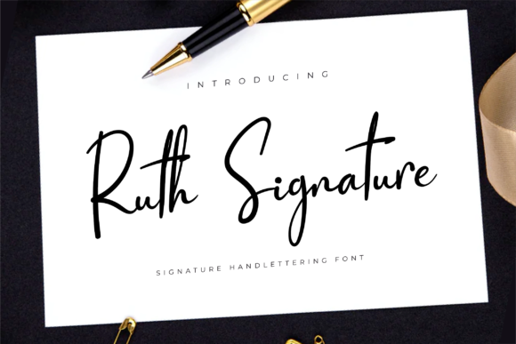 Ruth Signature: A Relaxed Handwritten Font With Soul