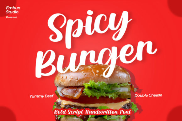 Spicy Burger: The Handwritten Font That Brings Uncommon Elegance to Modern Design