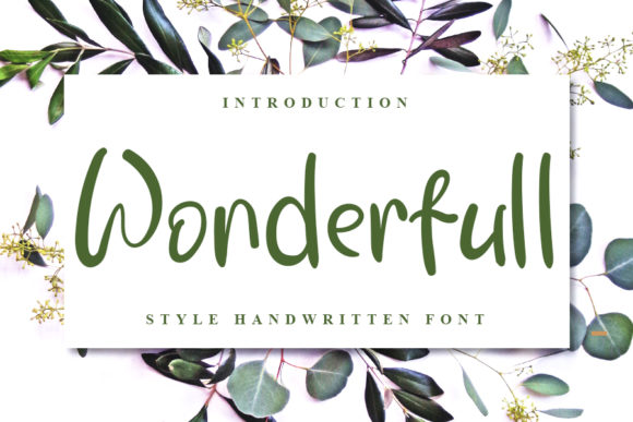 Wonderfull: A Playful Handwritten Font With Heart
